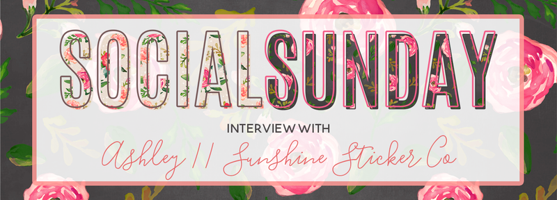 Social Sunday Interview: Ashley from Sunshine Sticker Co