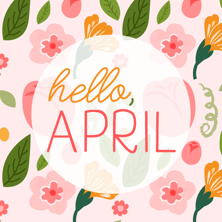 April Phone Wallpaper Freebies are here!