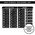 DATE COVERS 'MAY' - NEW FONTS & COLOR OPTIONS - NEW RELEASE