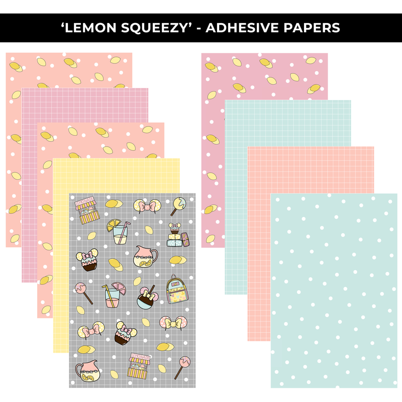 LEMON SQUEEZY ADHESIVE PATTERN PAPER - NEW RELEASE