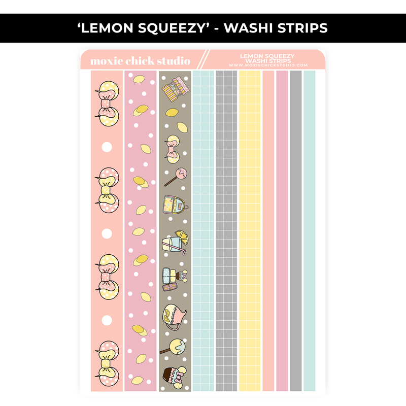 LEMON SQUEEZY WASHI STRIPS - NEW RELEASE