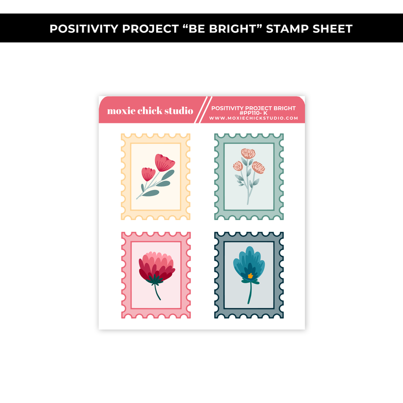 POSITIVITY PROJECT BRIGHT STAMPS SHEET - NEW RELEASE