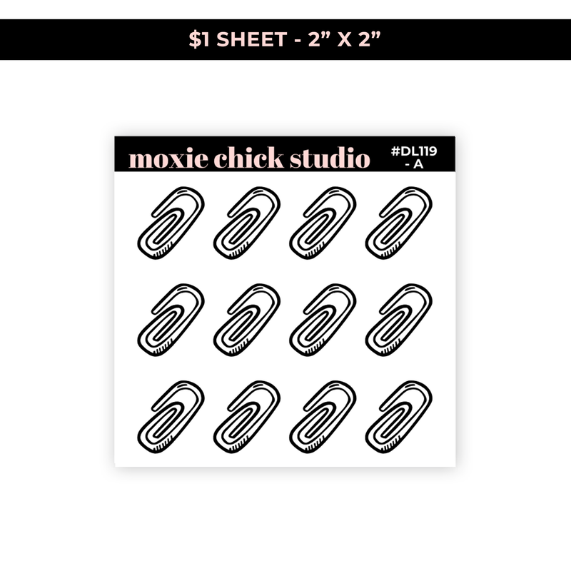 PAPERCLIP - $1 SHEET - NEW RELEASE #DL119-A