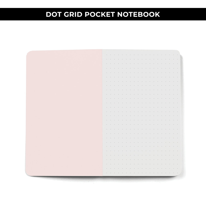DOT GRID POCKET NOTEBOOK - PHONE STRONG FEARLESS BRAVE / NEW RELEASE