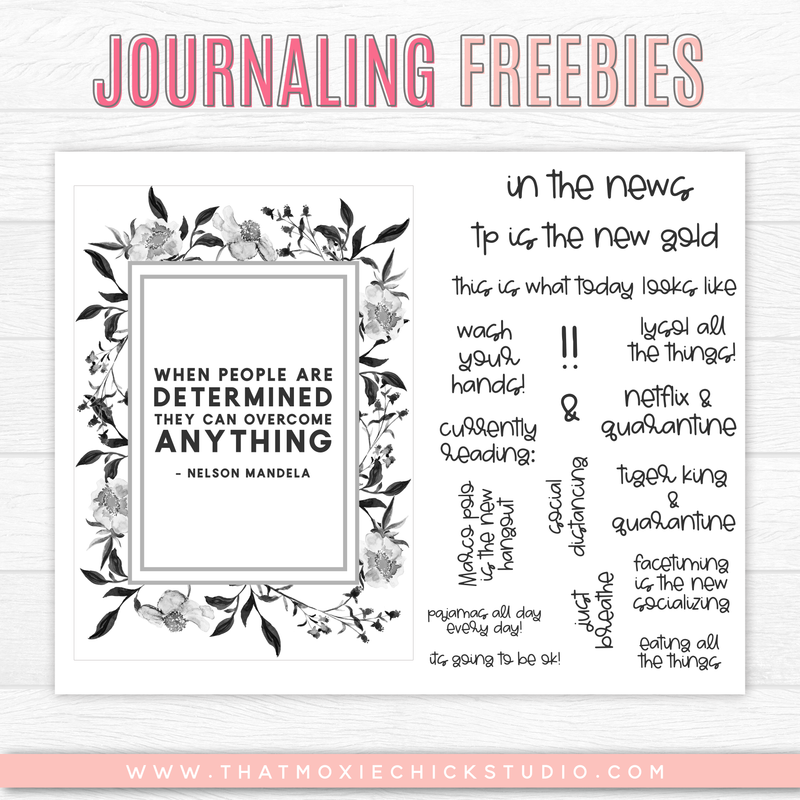 Journaling Freebies // MARCH 2020