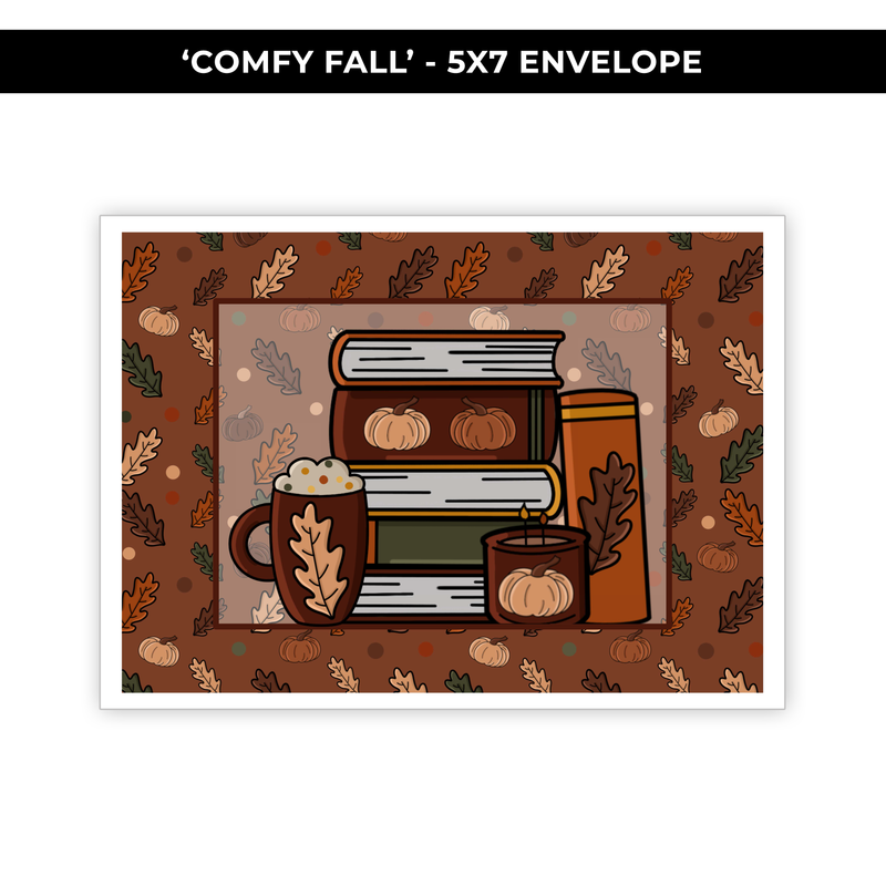 5X7 ENVELOPE 'COMFY FALL' - NEW RELEASE