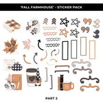 FALL FARMHOUSE STICKER PACK - NEW RELEASE