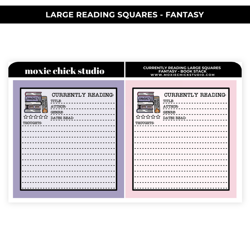 "CURRENTLY READING" FANTASY LARGE BOXES - NEW RELEASE