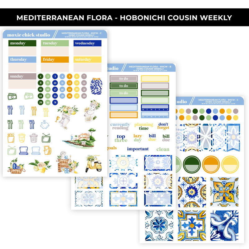 MEDITERRANEAN FLORA 'HOBONICHI COUSIN - WEEKLY' - NEW RELEASE