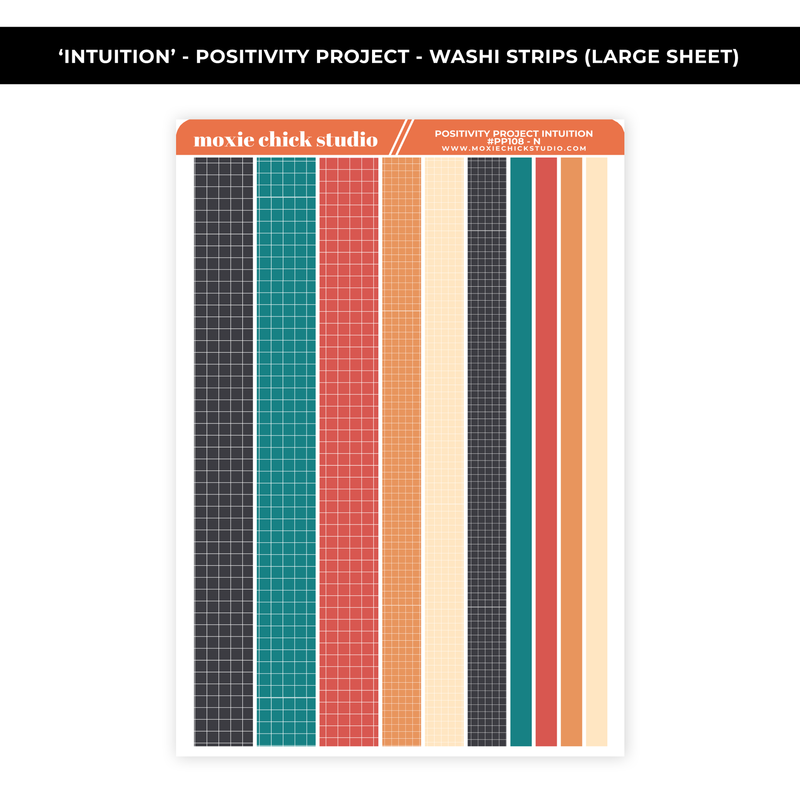 INTUITION POSITIVITY PROJECT - WASHI SHEET - NEW RELEASE