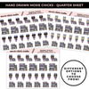 MOXIE CHICKS - FANTASY READ (HAND DRAWN) / QUARTER SHEET / NEW RELEASE