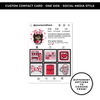 SOCIAL MEDIA STYLE CONTACT CARDS - THEME: VALENTINE DOODLES - NEW RELEASE