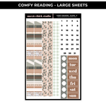 COMFY READING - 5 LARGE SHEETS - NEW RELEASE