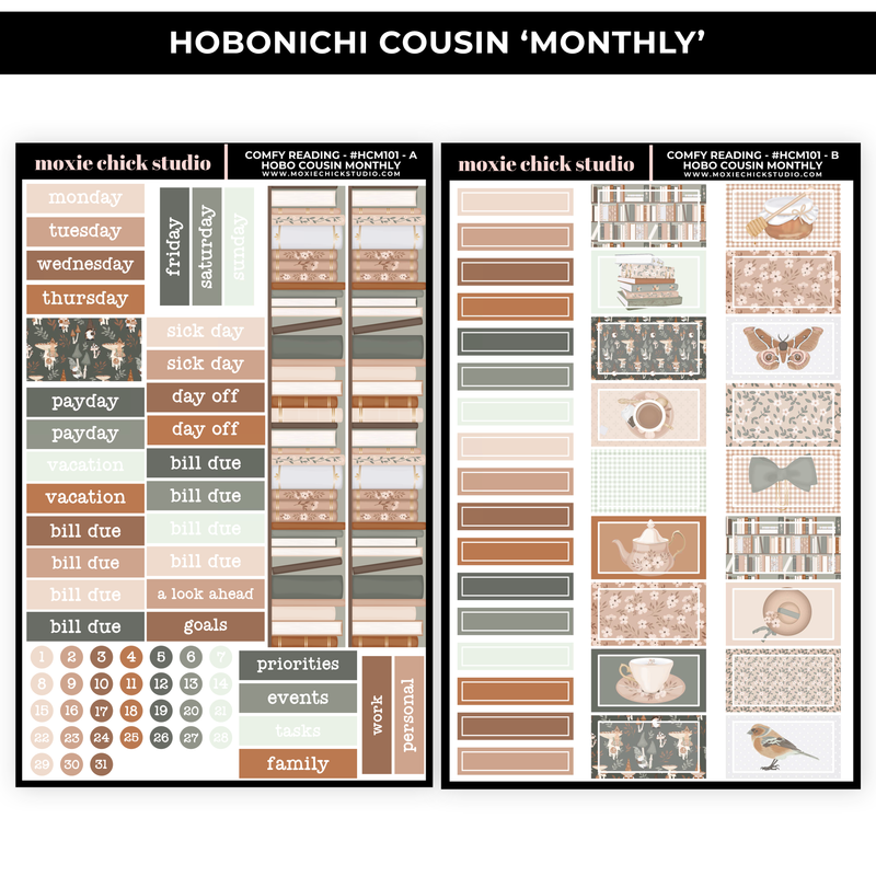 COMFY READING 'HOBONICHI COUSIN - MONTHLY' - NEW RELEASE
