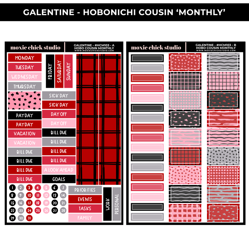 GALENTINE 'HOBONICHI COUSIN - MONTHLY' - NEW RELEASE