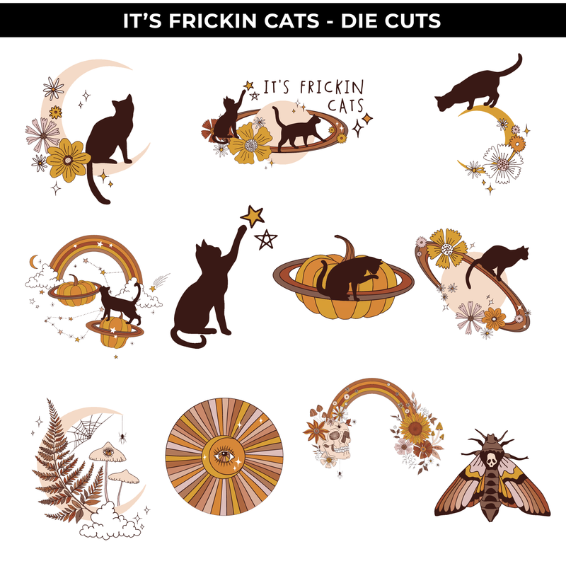 IT'S FRICKIN CATS - DIE CUTS - NEW RELEASE