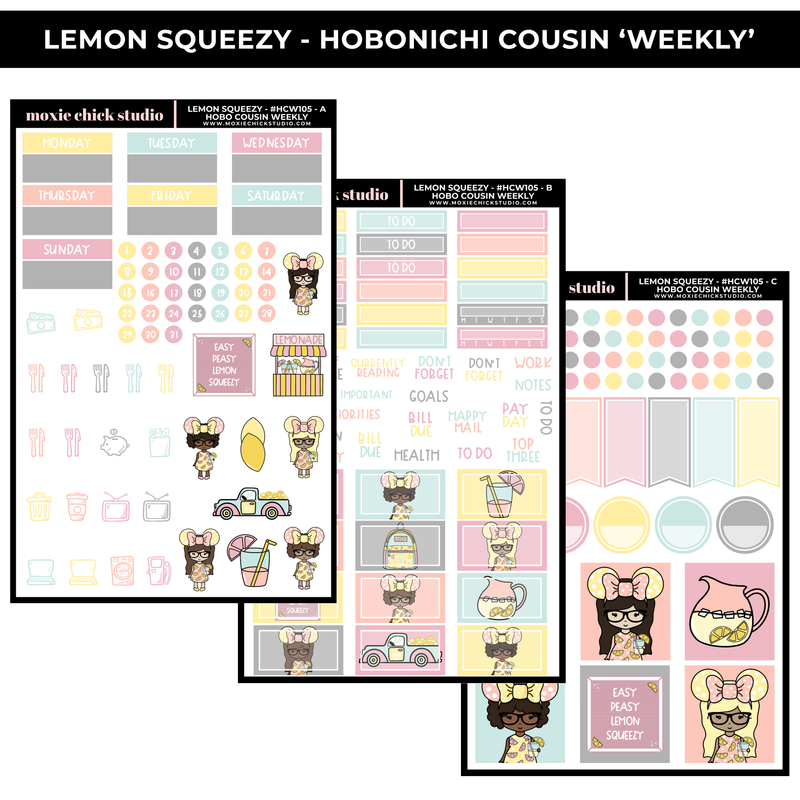 LEMON SQUEEZY 'HOBONICHI COUSIN - WEEKLY' - NEW RELEASE