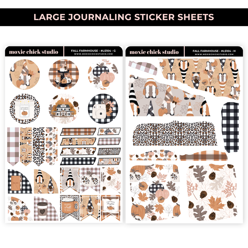 FALL FARMHOUSE / JOURNALING SHEETS / NEW RELEASE
