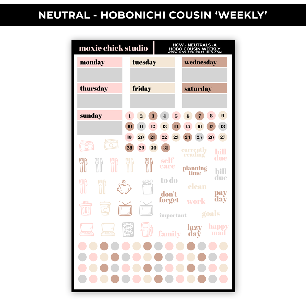 NEUTRAL 'HOBONICHI COUSIN - WEEKLY' - NEW RELEASE