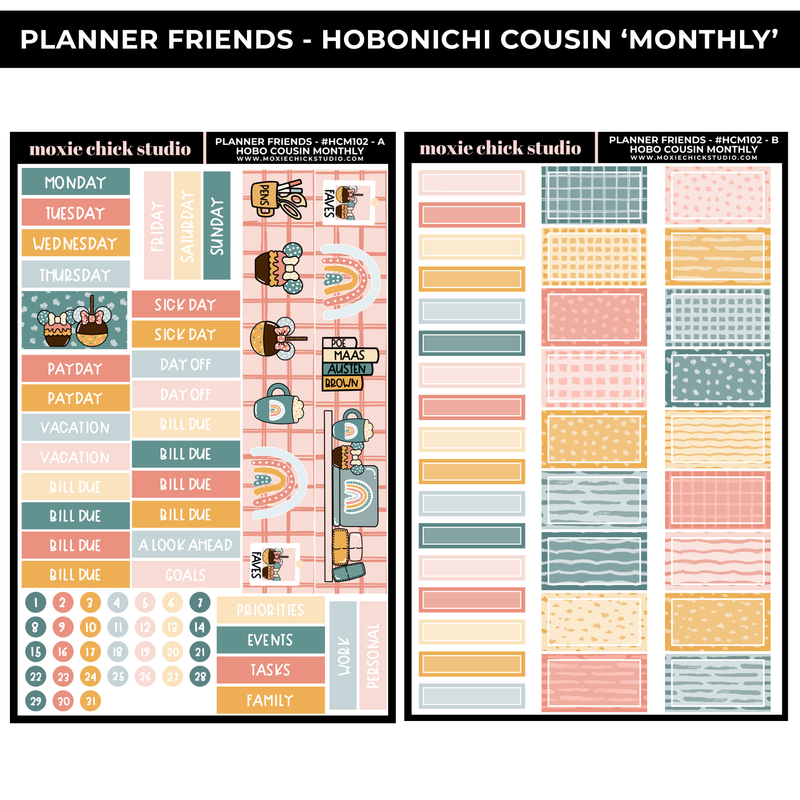 PLANNER FRIENDS 'HOBONICHI COUSIN - MONTHLY' - NEW RELEASE