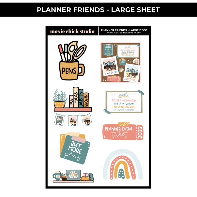 LARGE DECO - PLANNER FRIENDS - NEW RELEASE