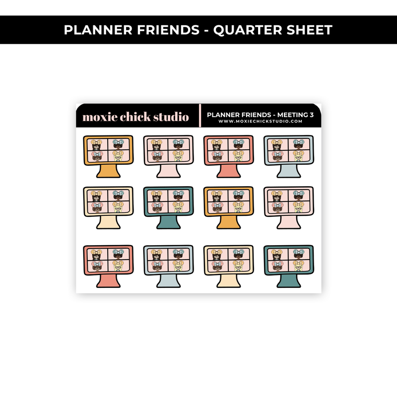 PLANNER FRIENDS - MEETING '3' (HAND DRAWN) - NEW RELEASE
