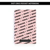 DOT GRID POCKET NOTEBOOK - WORDS PINK BACKGROUND / NEW RELEASE