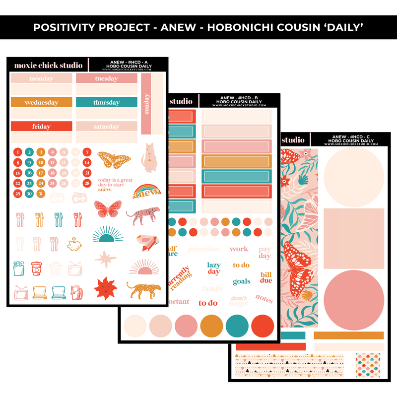 ANEW 'HOBONICHI COUSIN - DAILY' - POSITIVITY PROJECT KIT - NEW RELEASE