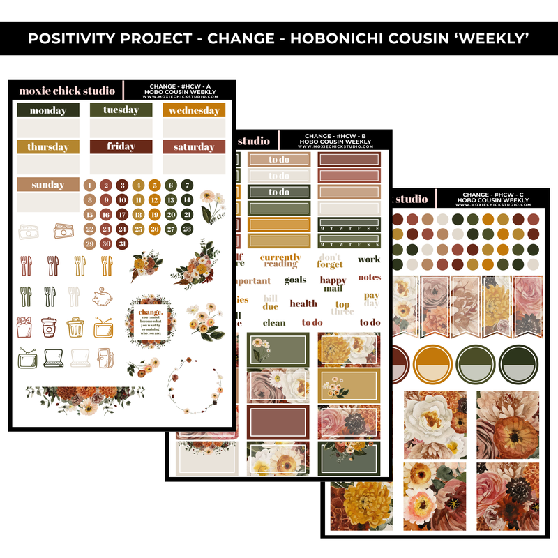 CHANGE 'HOBONICHI COUSIN - WEEKLY' - POSITIVITY PROJECT KIT - NEW RELEASE