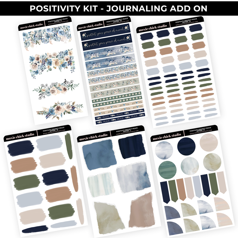 JOURNALING KIT - 'PEACE' POSITIVITY PROJECT - NEW RELEASE