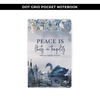 DOT GRID POCKET NOTEBOOK - PEACE IN TRANQUILITY QUOTE / NEW RELEASE
