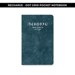 DOT GRID POCKET NOTEBOOK #1 - POSITIVITY PROJECT RECHARGE - NEW RELEASE