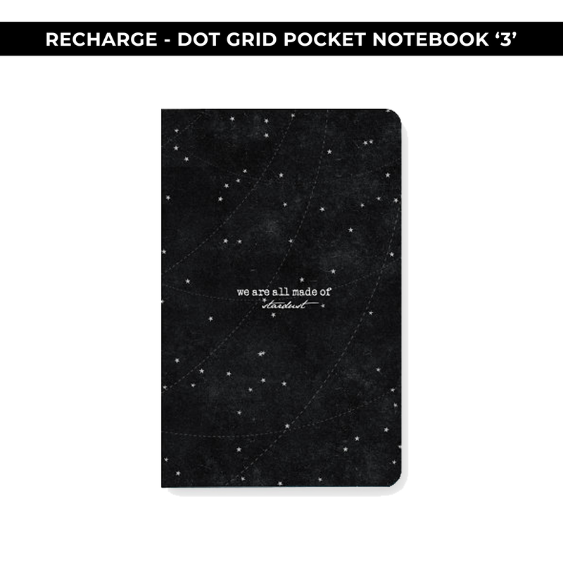 DOT GRID POCKET NOTEBOOK #3 - POSITIVITY PROJECT RECHARGE - NEW RELEASE