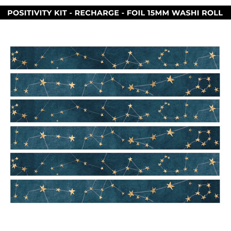 FOIL WASHI ROLL - RECHARGE POSITIVITY PROJECT - NEW RELEASE