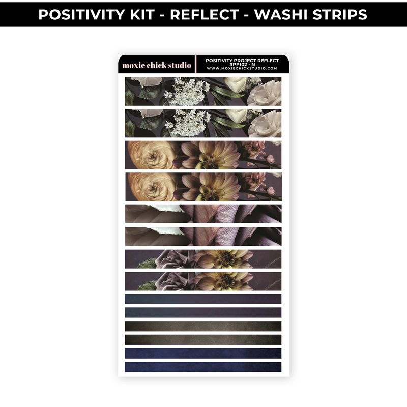 WASHI SHEET - 'REFLECT' POSITIVITY PROJECT - NEW RELEASE