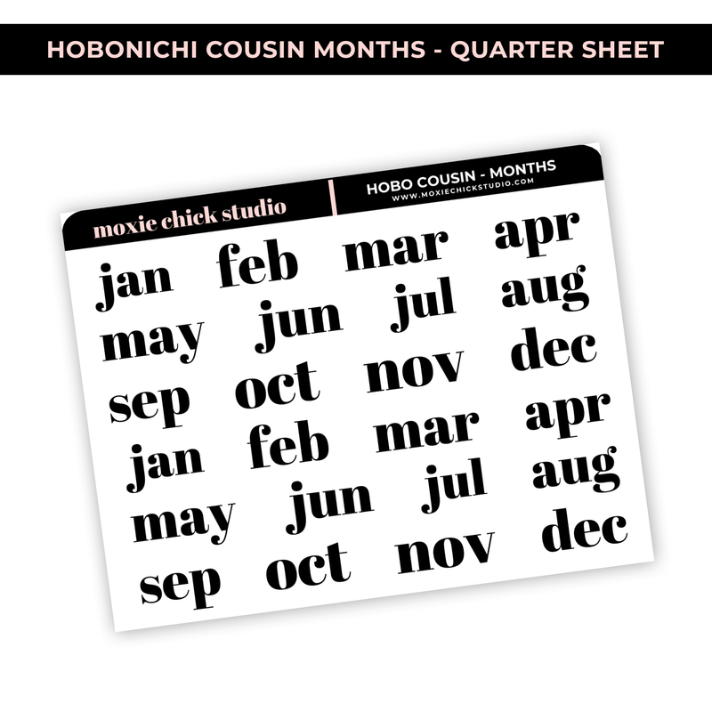 MONTHLY 'HOBONICHI COUSIN' WORDS - NEW RELEASE
