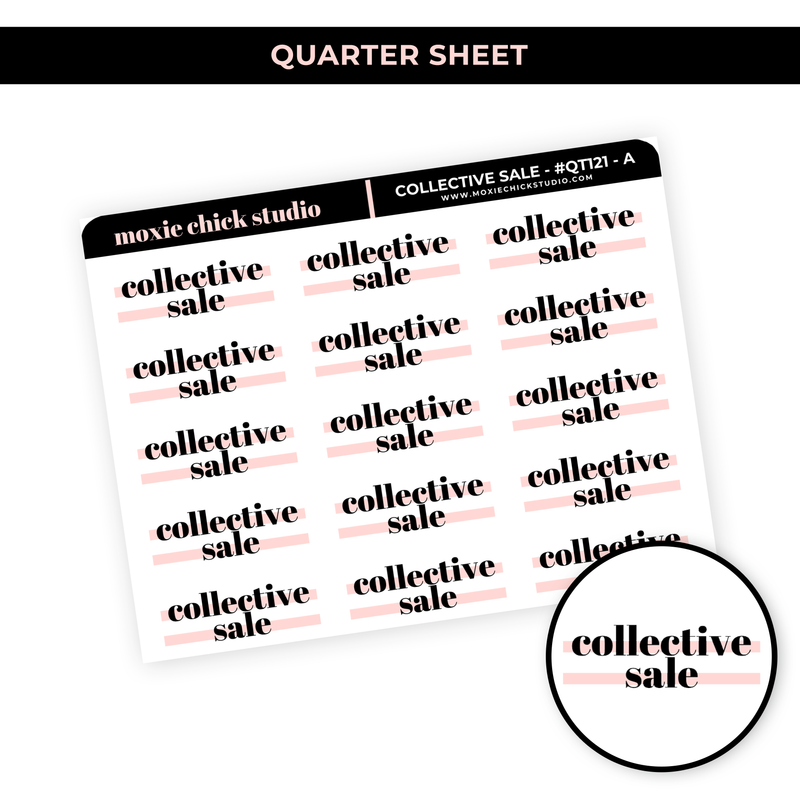 COLLECTIVE SALE HIGHLIGHT TEXT #QT121 - NEW RELEASE