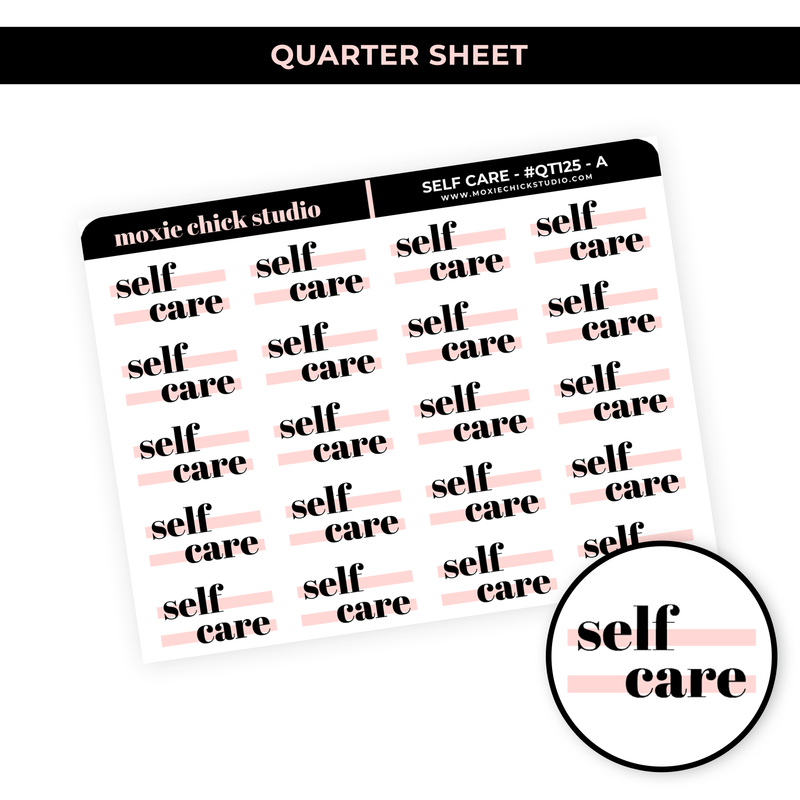 SELF CARE HIGHLIGHT TEXT #QT125 - NEW RELEASE